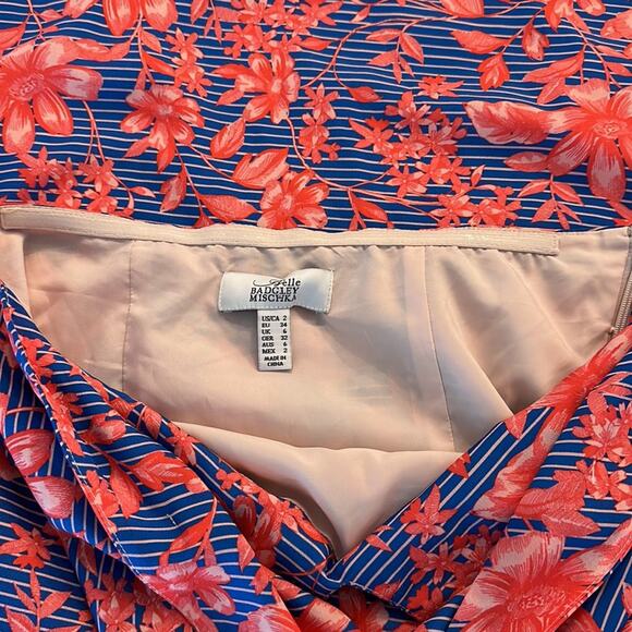 Badgley Mischka Belle Badgley Mischka Floral Halter Top Dress Size Women's 2 - Picture 4 of 6